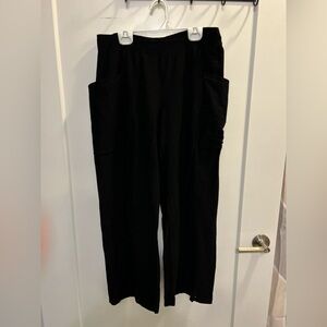 Eileen Fisher Viscose Blend Black Pants with Pockets